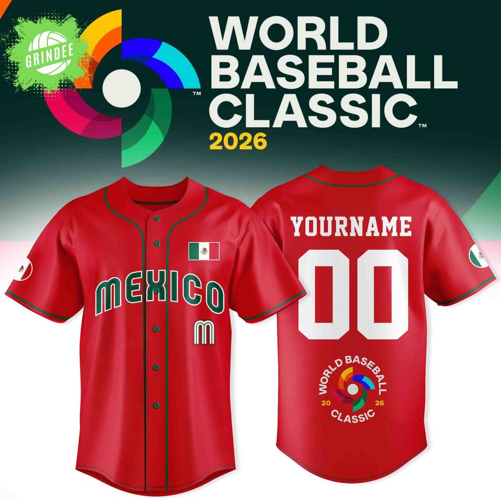 Mexico Baseball 2026 World Baseball Classic-Design For Fan-3D Jersey Mexico Baseball 2026 World Baseball Classic-Design For Fan-3D Jersey