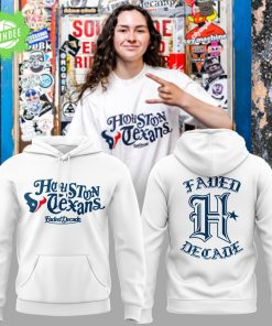New Edition Houston Texans Collab With Faded Decade Hoodie 2025