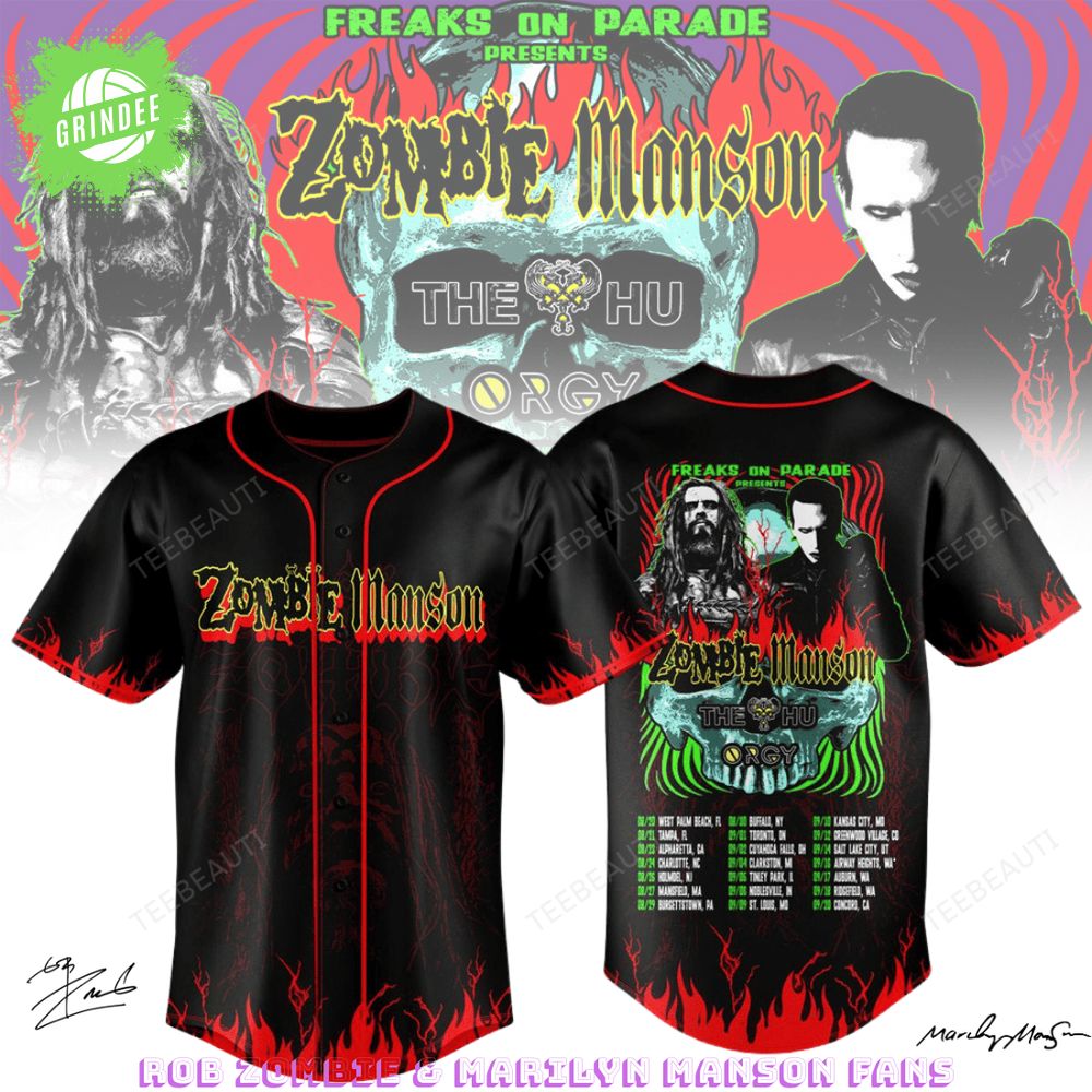 RZMM Freaks On Parade Baseball Jersey Shirt RZMM Freaks On Parade Baseball Jersey Shirt