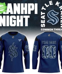 S Kraken AANHPI Night 2026 Hockey Jersey Custom Name, Number