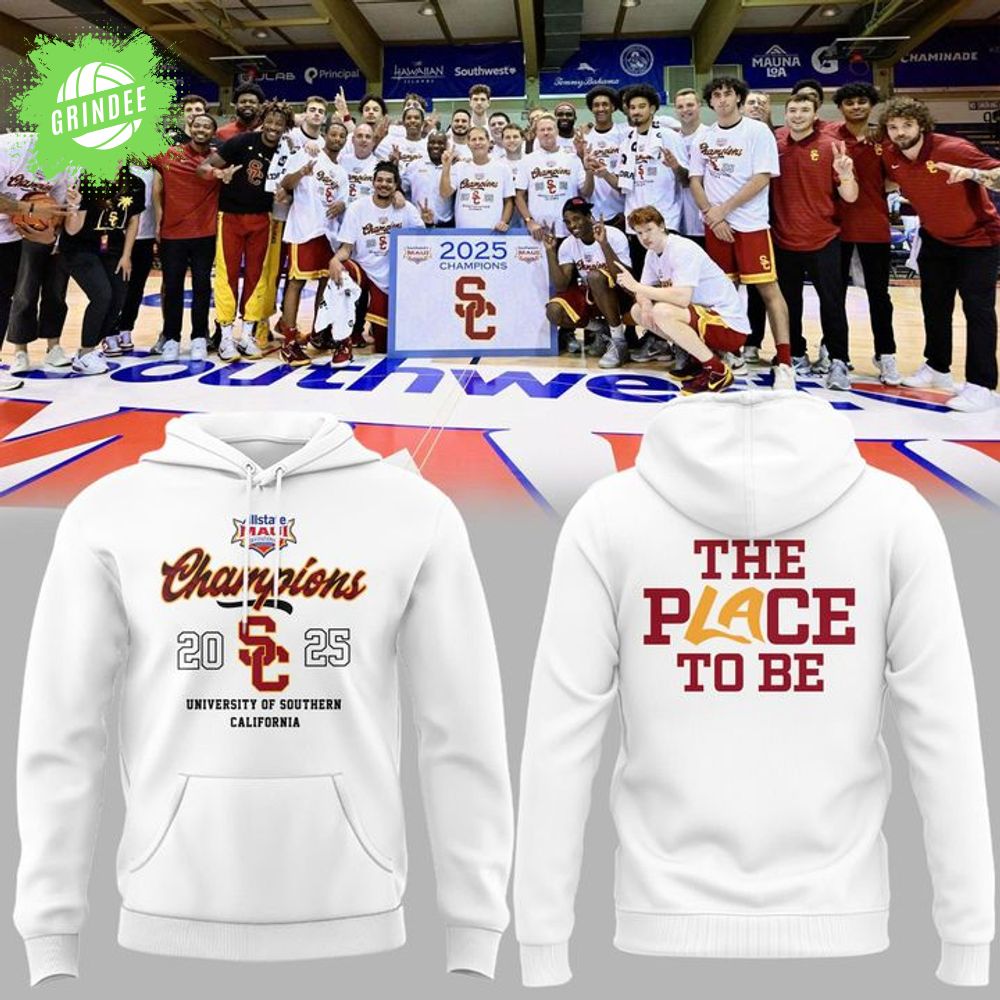 Special 2025 Maui Invitational Champions USC Men's Basketball Hoodie Special 2025 Maui Invitational Champions USC Men's Basketball Hoodie