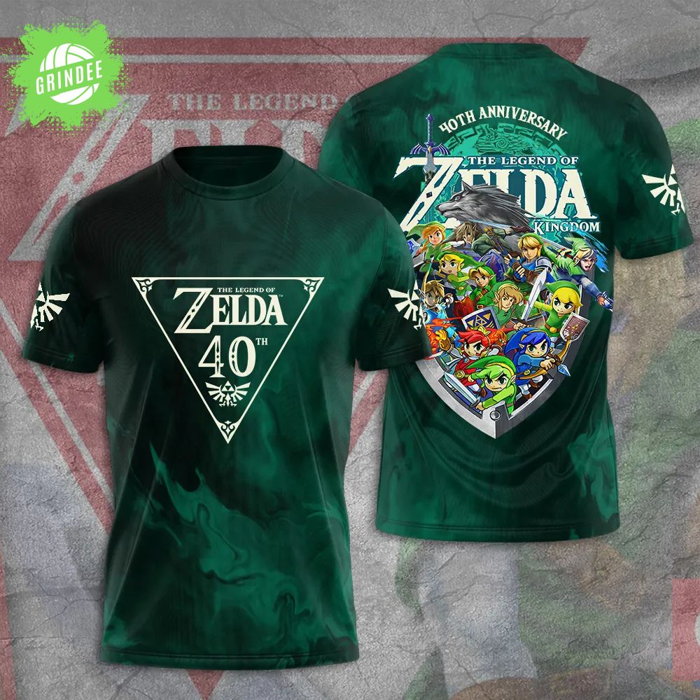 The Legend of Zelda 40th Anniversary 3D Apparel The Legend of Zelda 40th Anniversary 3D Apparel