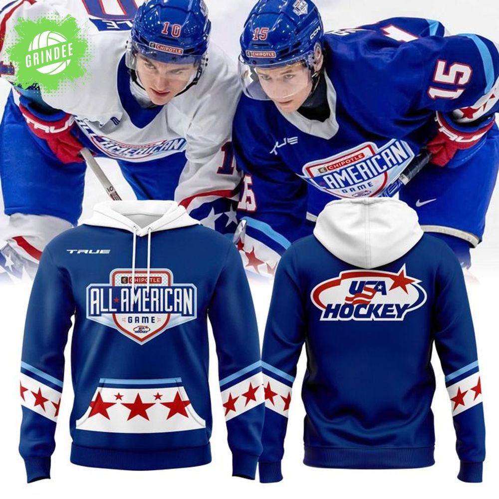 USA Hockey x Chipotle All American Game Blue Hoodie USA Hockey x Chipotle All American Game Blue Hoodie